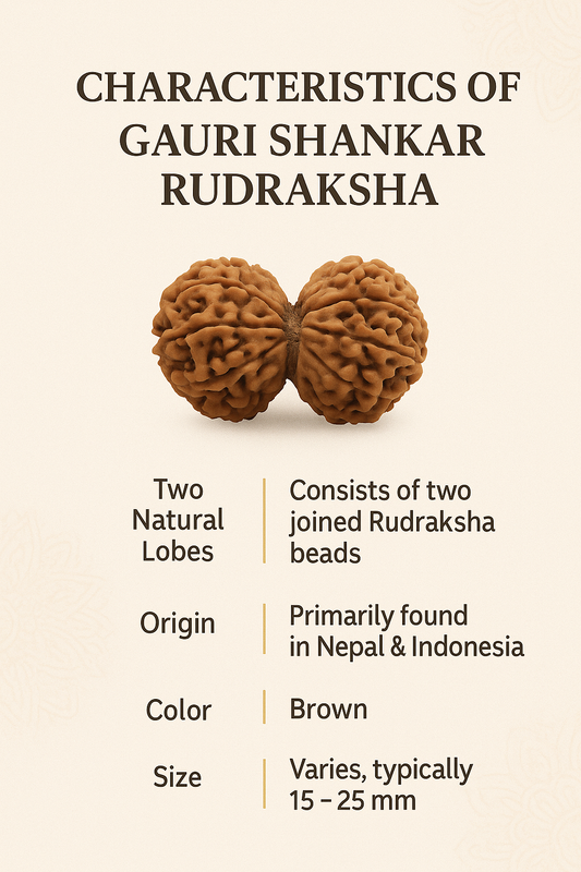 Gauri Shankar Rudraksha – Divine Union Bead for Harmony